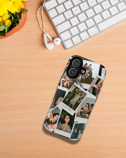 Personalised Polaroid Photo Collage IPhone Case ❤️