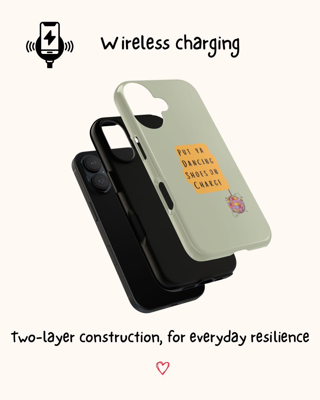 Dancing Shoes on Charge, Yorkshire Sayings Phone Case 🪩