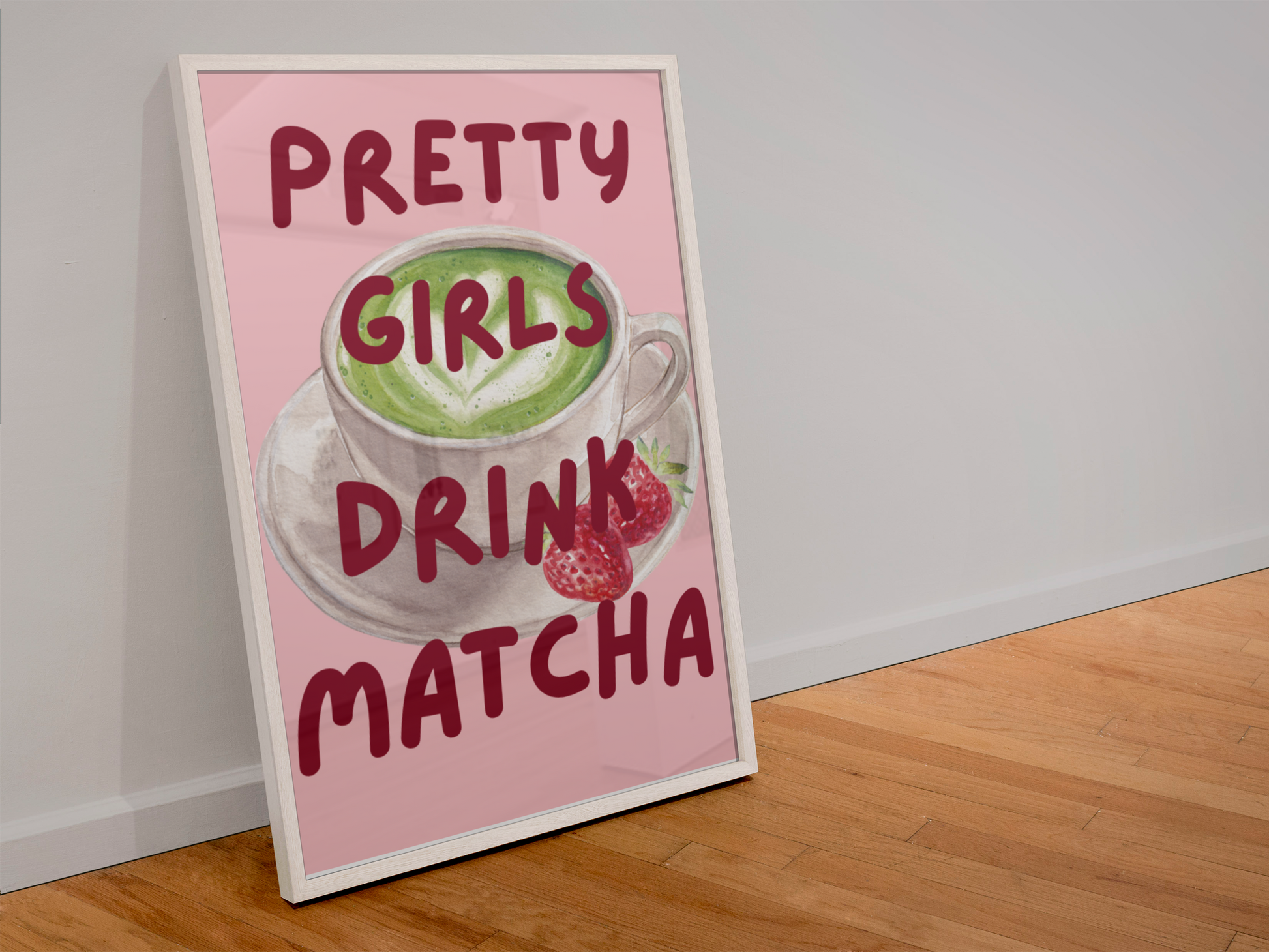 Pretty Matcha Tea Art Print