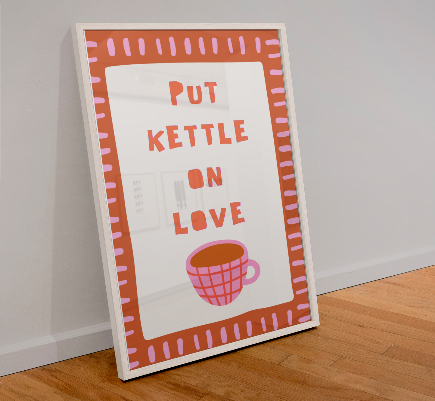 Put Kettle On Love Colourful Print ☕