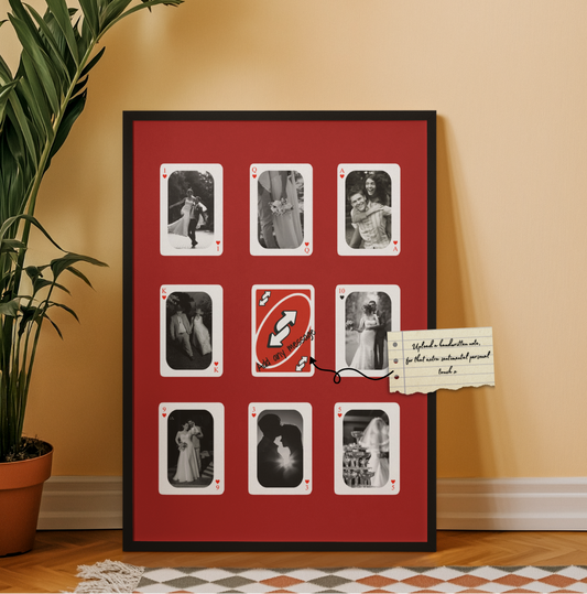 Personalised Uno Reverse I Love you more Photo Print ♥️