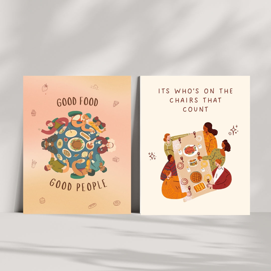 Good Food, Good People Print 🧡