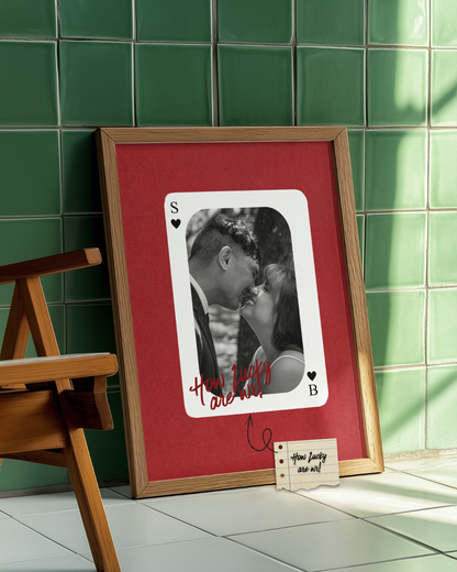 Personalised Playing Card Photo Print ♥️