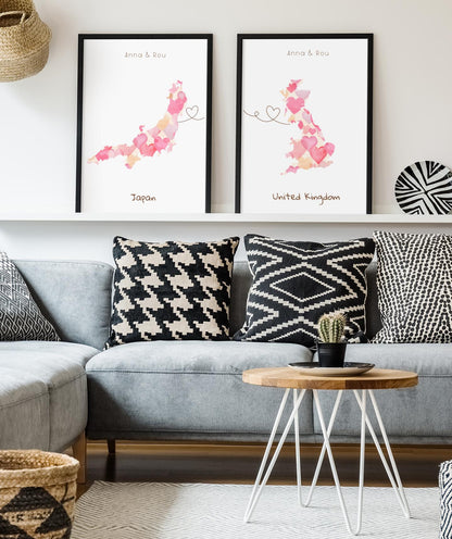 Personalised location love map