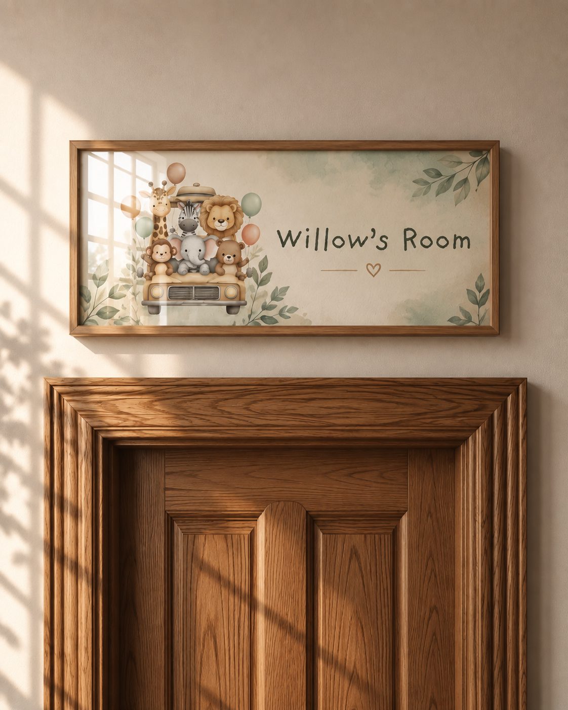 Safari Storybook Custom Made Name Sign