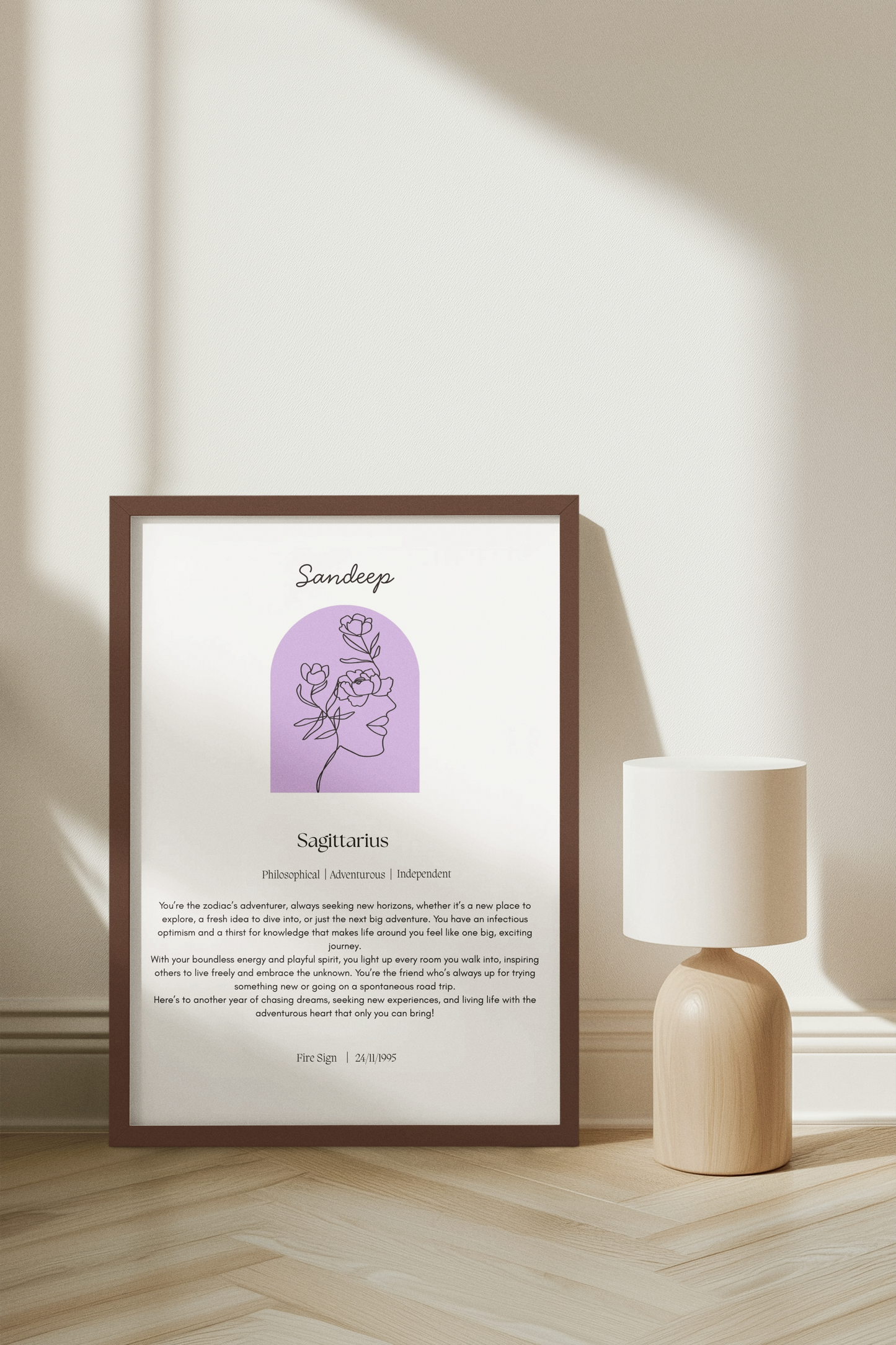 Personalised Sagittarius Zodiac Print
