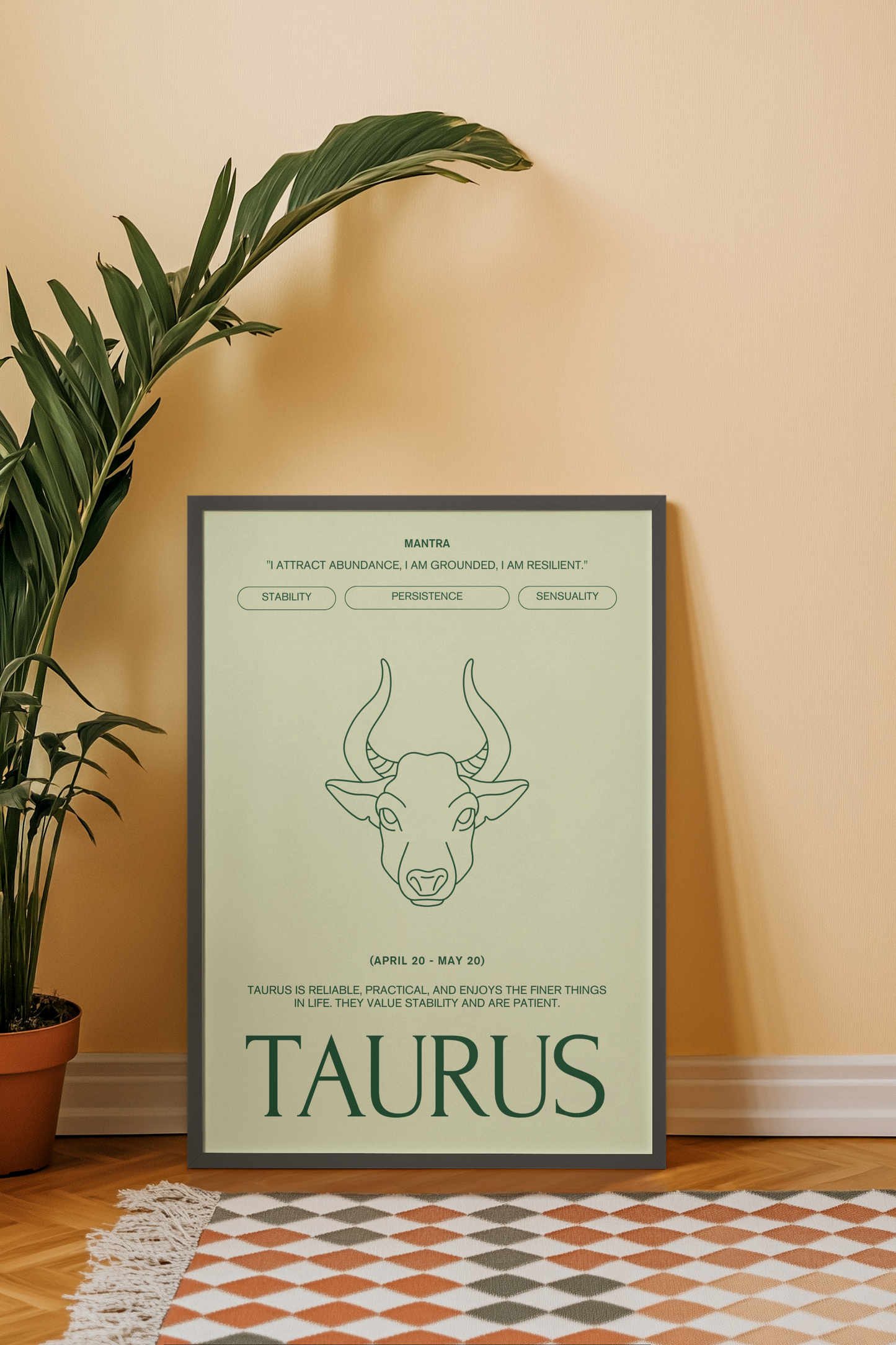 Custom made Zodiac Art Print – Minimalist Wall Decor