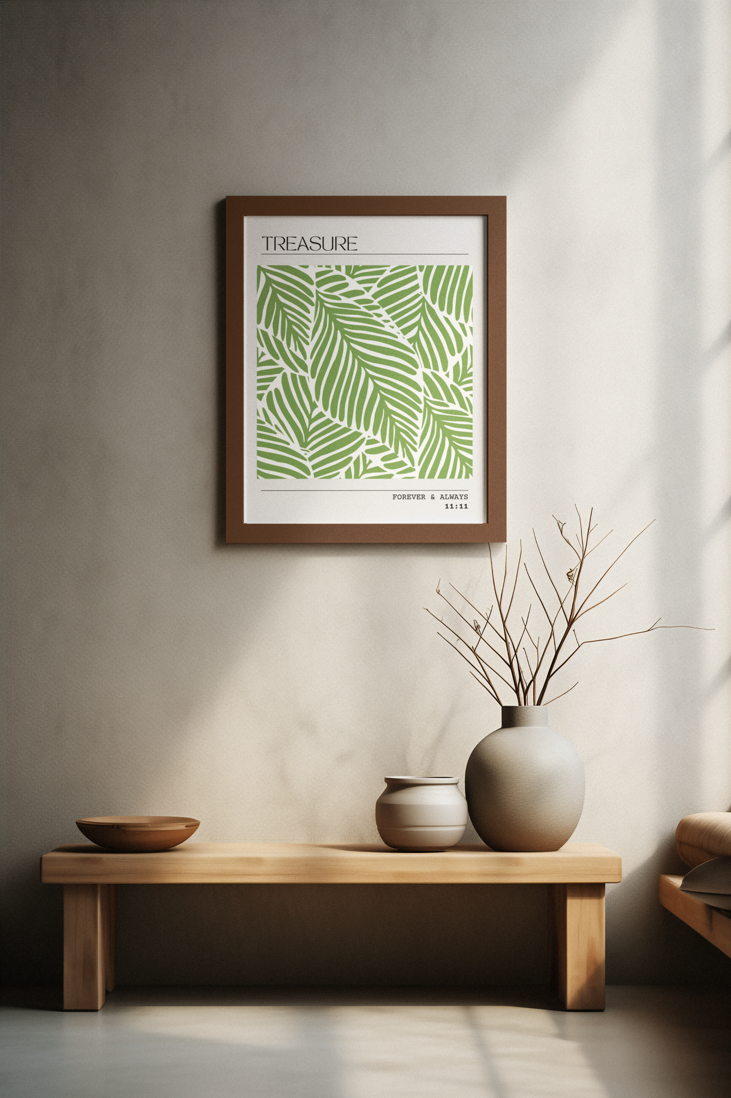 Evergreen Treasure - Personalised Botanical Art Print