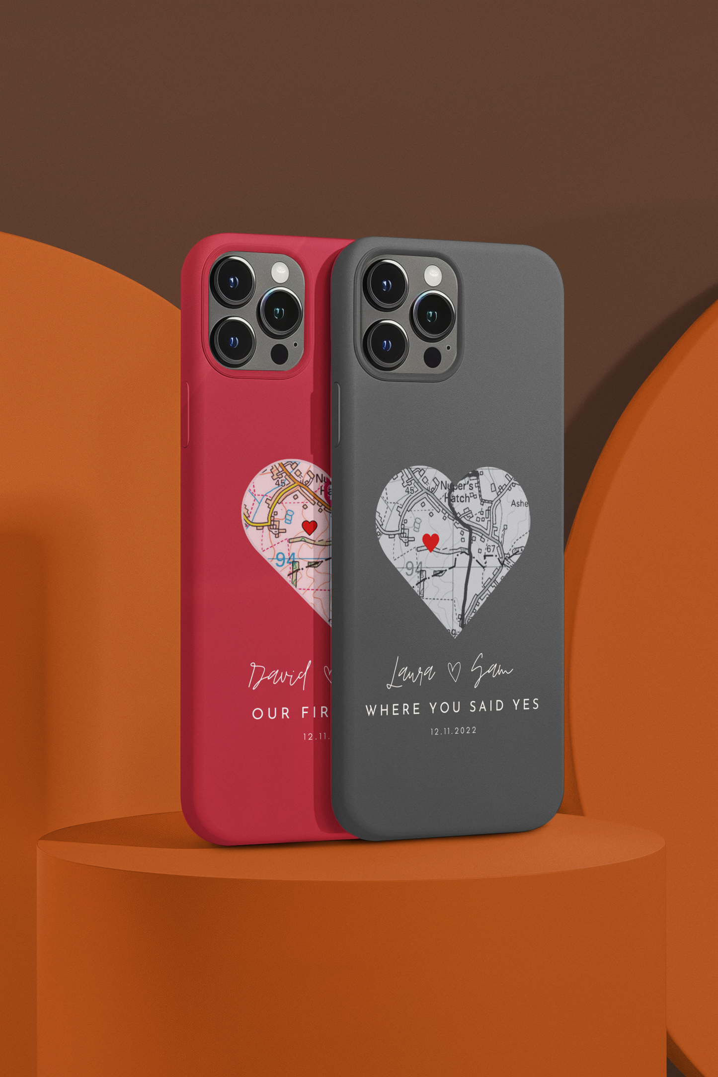 Personalised Where You Said Yes Map Phone Case  🗺️