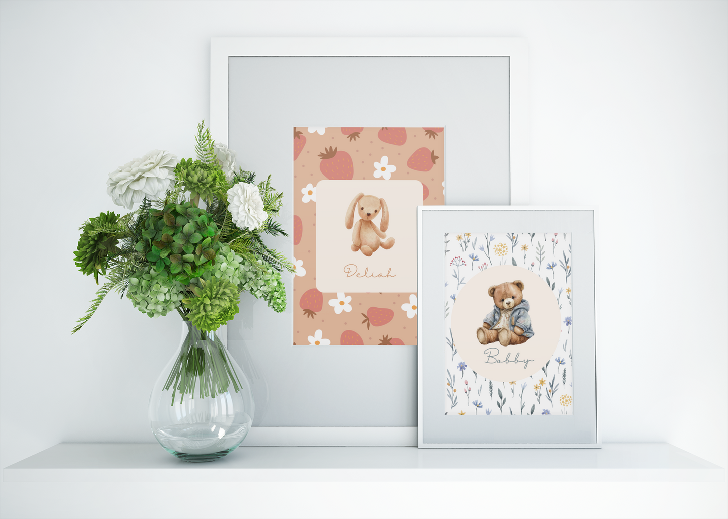 Personalised Children's Bunny Nursey Print ✨