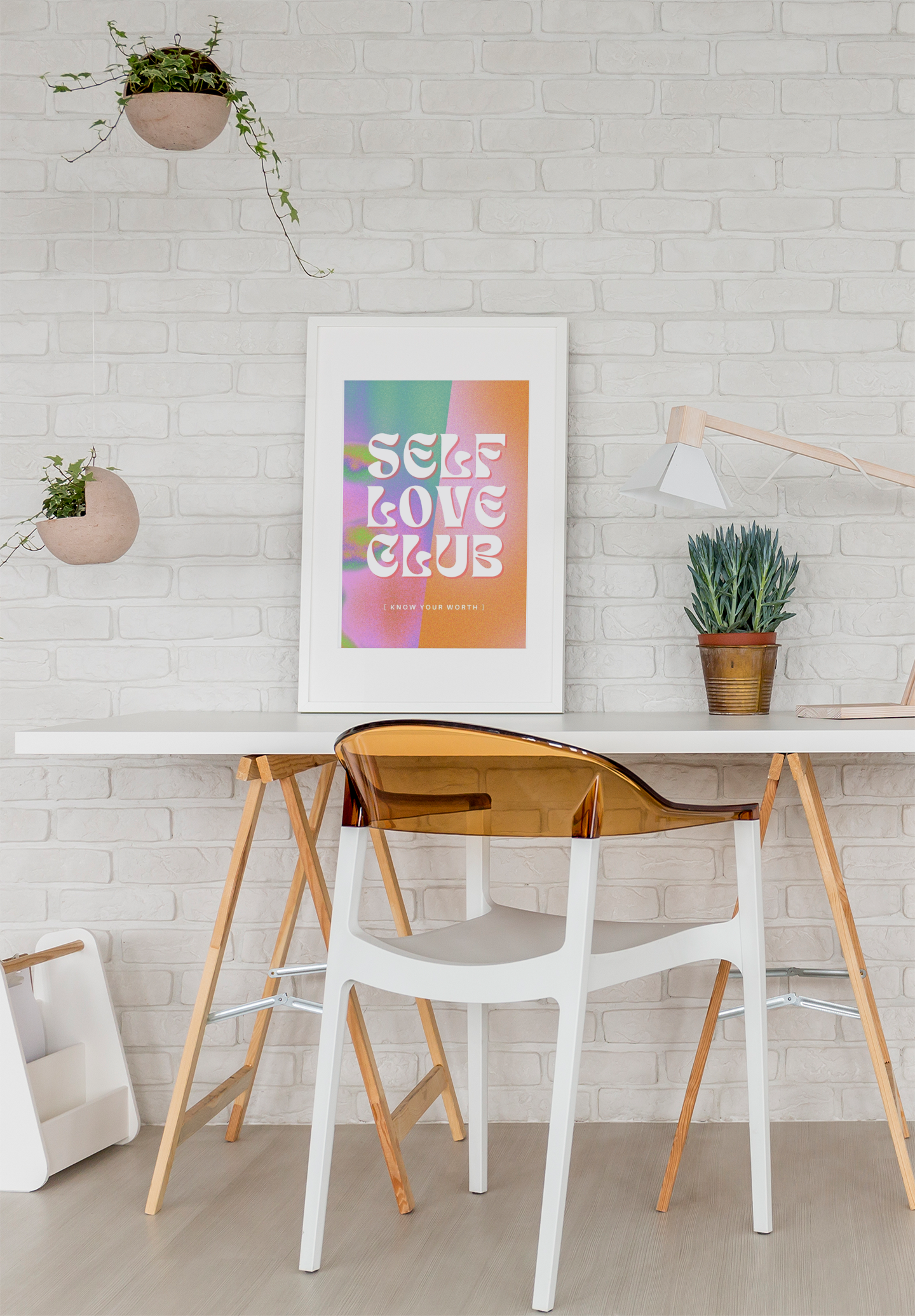 Self Love Club | Positive Affirmation Digital Art Print