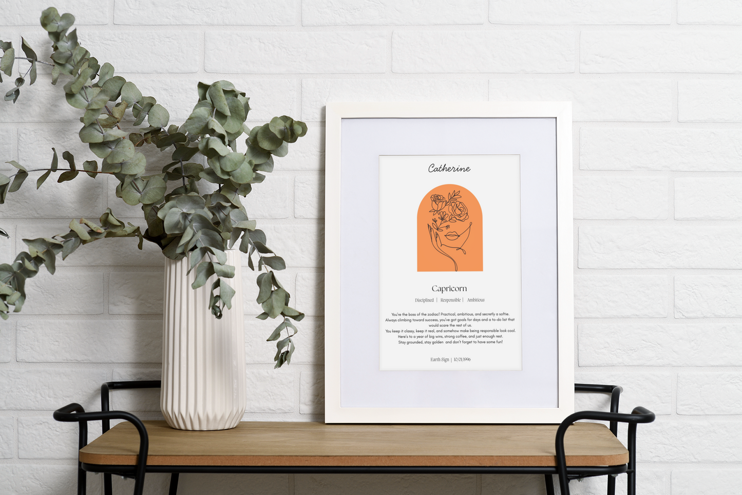 Personalised Capricorn Zodiac Print
