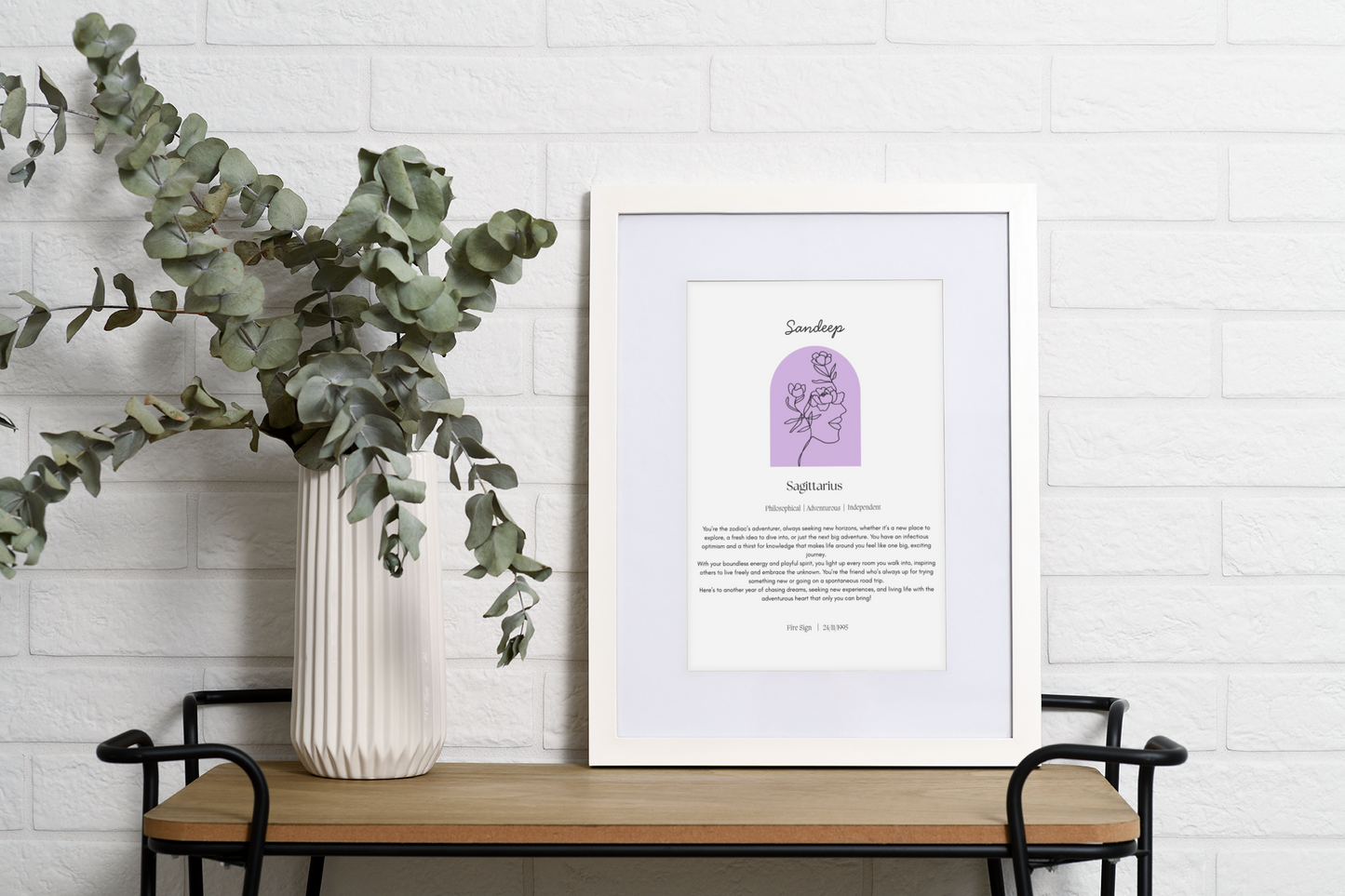 Personalised Sagittarius Zodiac Print