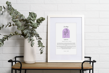 Personalised Sagittarius Zodiac Print