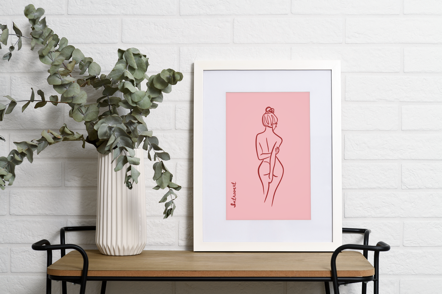 For the soul that speaks in stillness | Aesthetic Minimalist Line Art Print