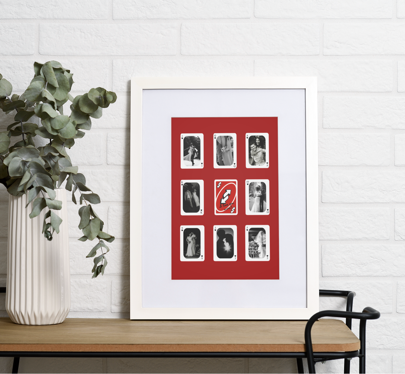Personalised Uno Reverse I Love you more Photo Print ♥️