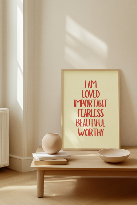 Minimalist Affirmation Wall Art Print