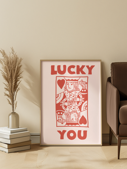 King & Queen Card Print
