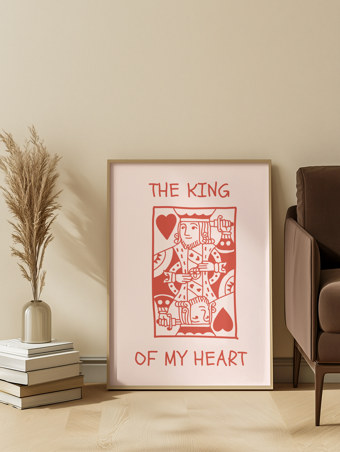 King & Queen Card Print