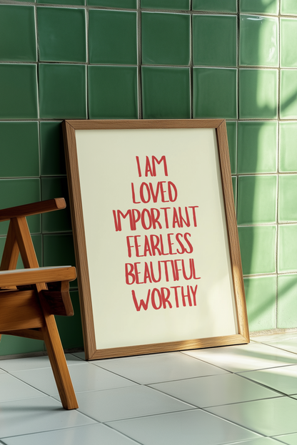 Minimalist Affirmation Wall Art Print