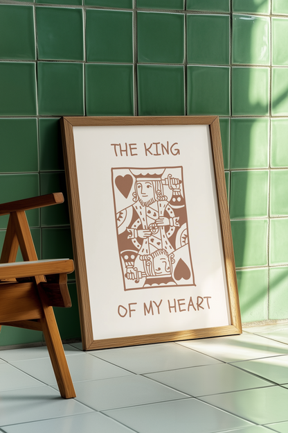 King & Queen Card Print