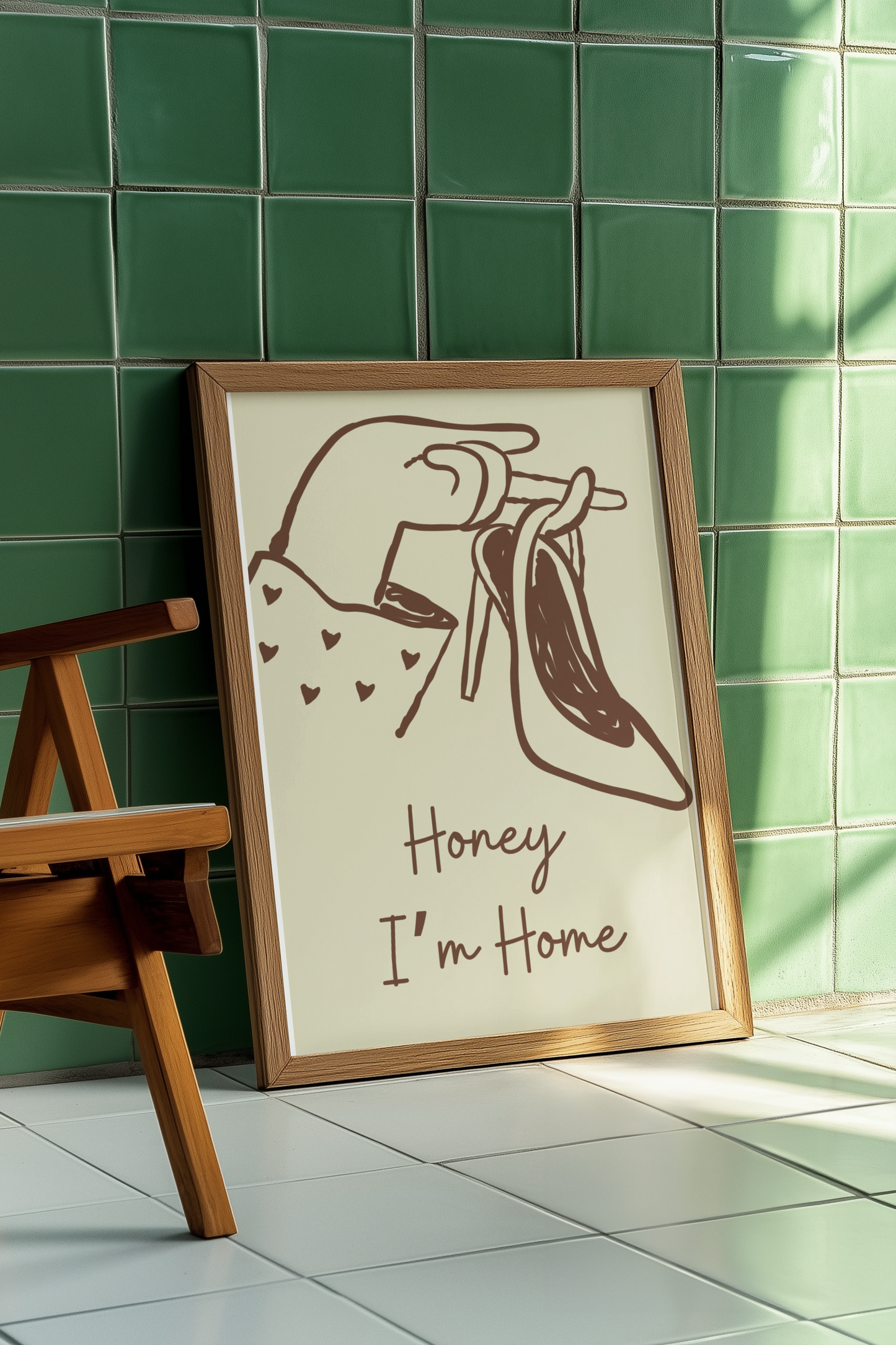 Honey I’m Home Sexy Retro Art Print