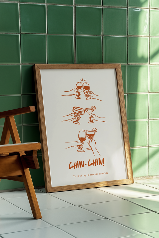 Chin Chin | Fun Cocktail Print