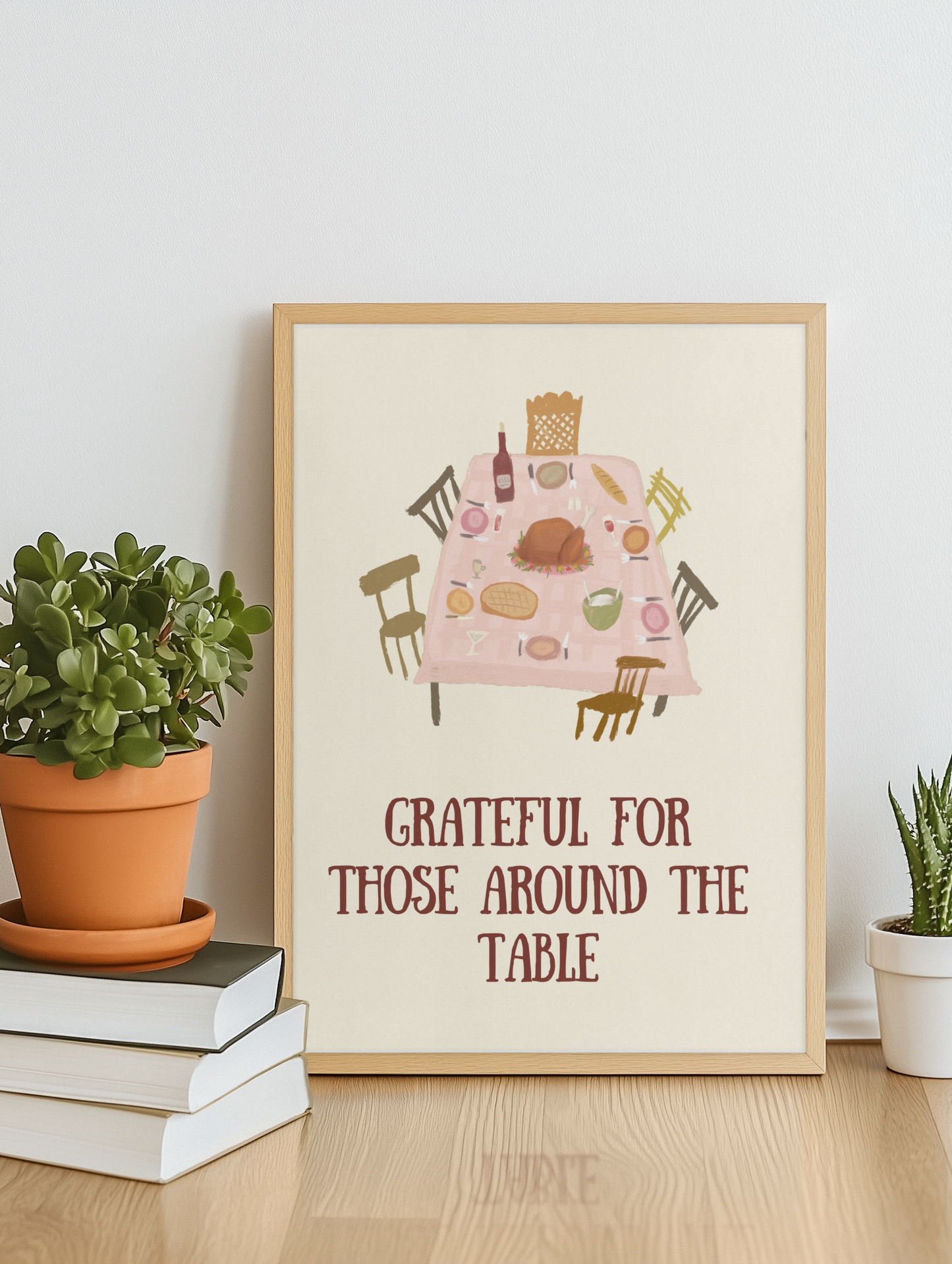 Grateful For Those Around The Table Print 🧡