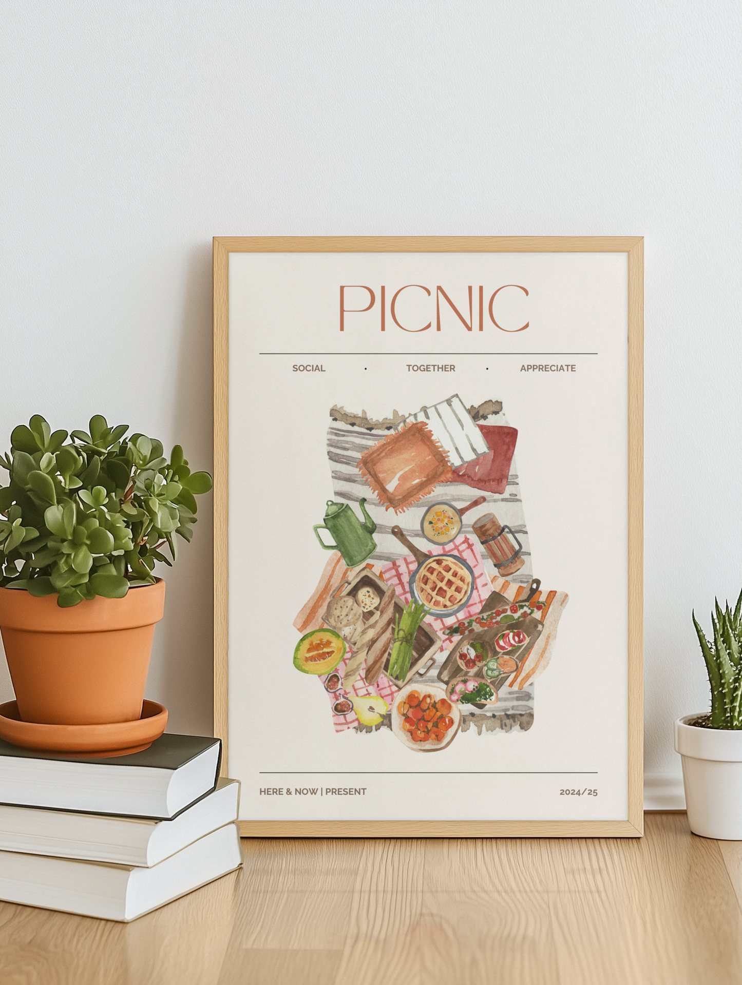 Picnic Food Illustration Print