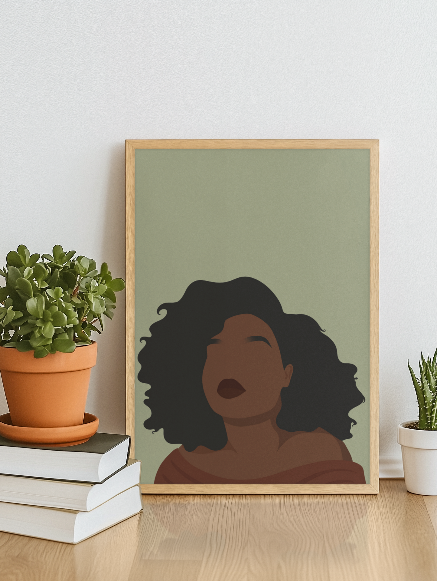 Rooted Beauty - Minimalist Portrait Art Print