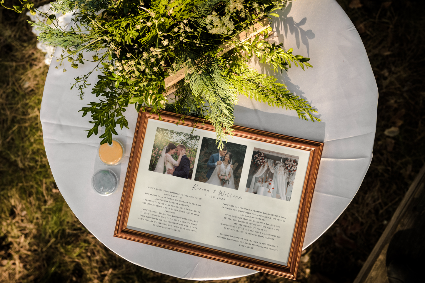 Personalised Wedding Vow Print | Keepsake