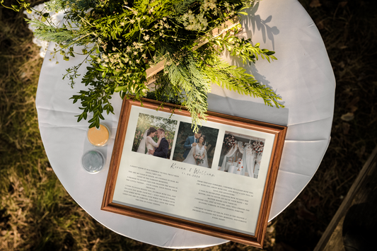 Personalised Wedding Vow Print | Keepsake