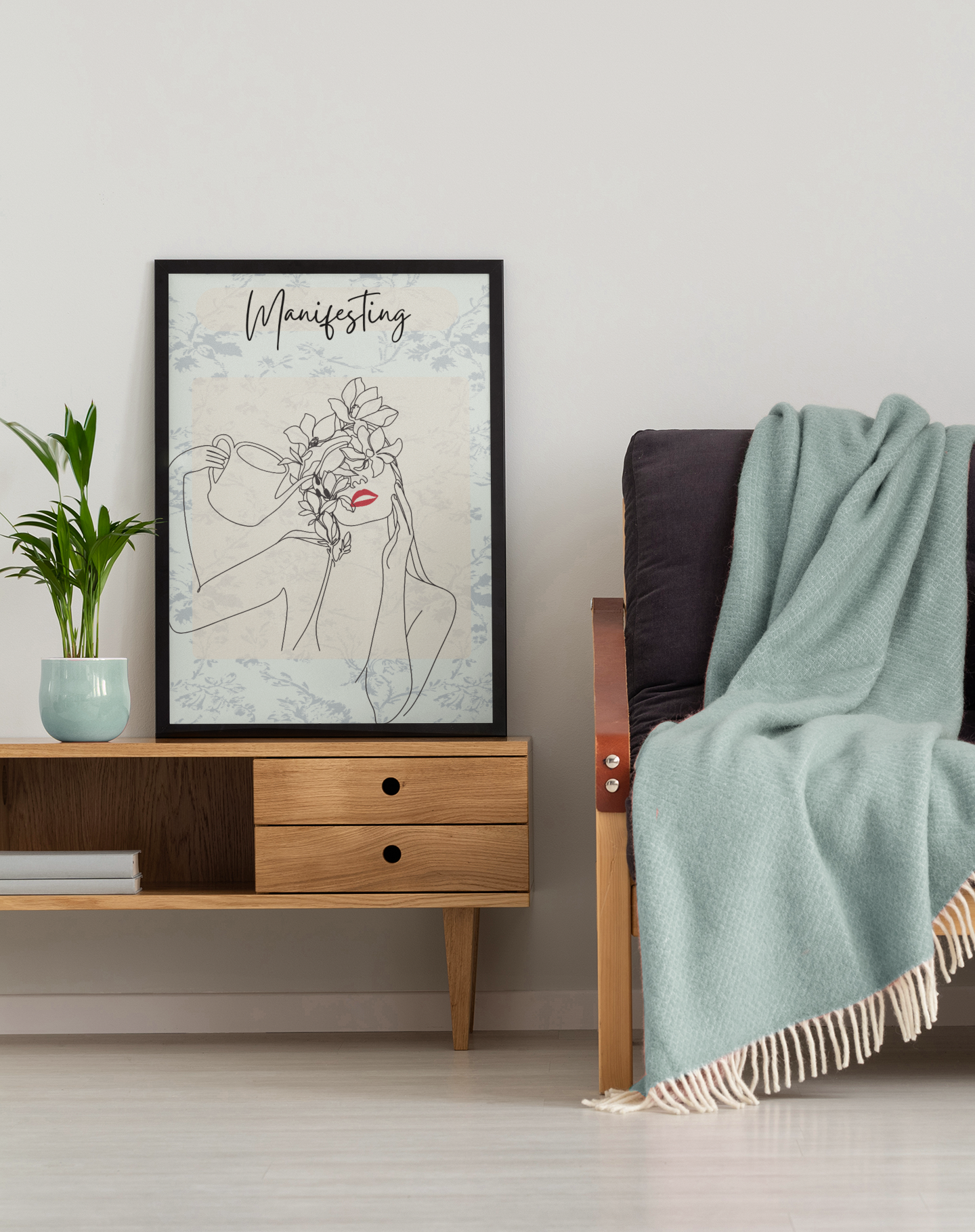 Manifesting Line Art Print