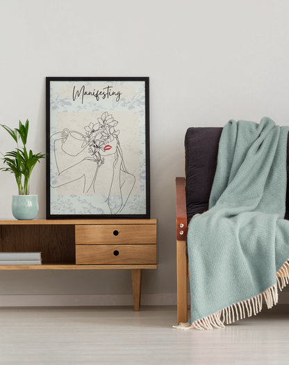 Manifesting Line Art Print