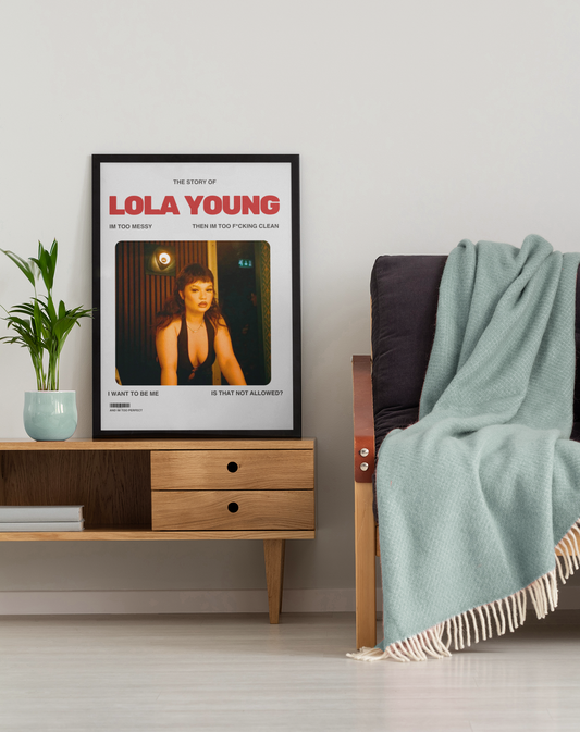 Lola Young, I'm too messy music art print | Album Cover