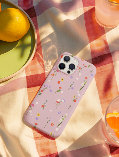 Pink Ditsy Magnetic Phone Case 🌸🌷✨