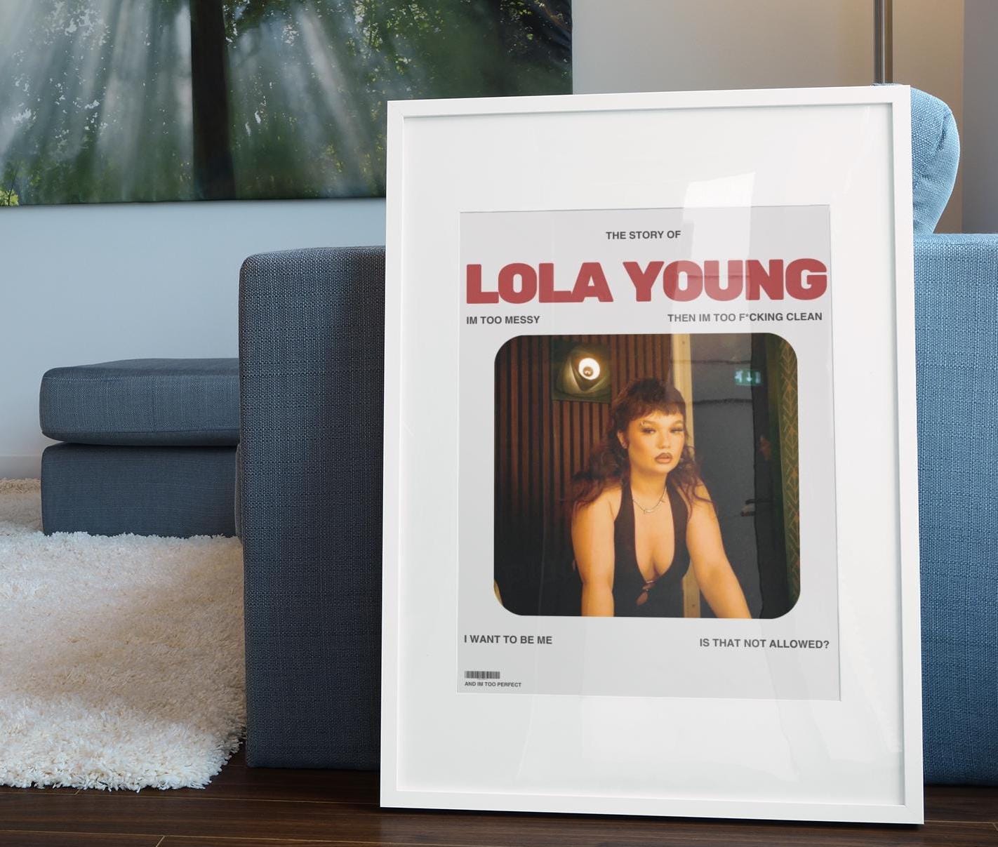 Lola Young, I'm too messy music art print | Album Cover