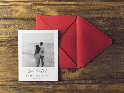 Personalized Photo Wedding Invitation I DIY Custom Wedding Invite with Photo I Minimalistic & Modern