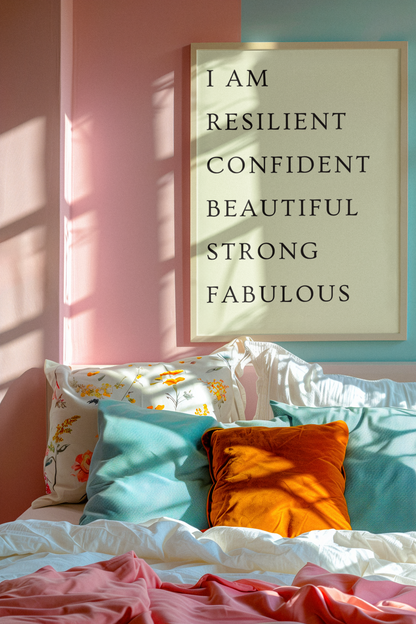 I AM Affirmation Print | Empowering Wall Art