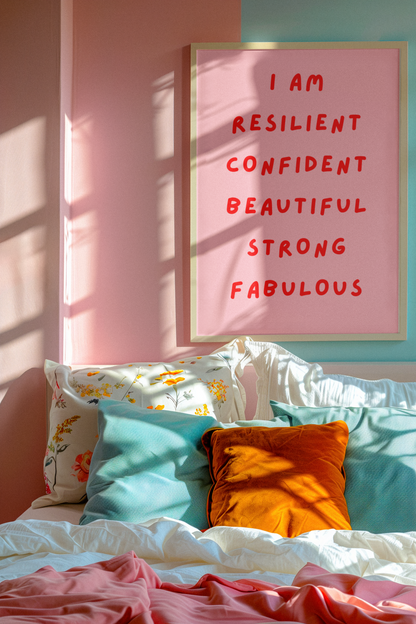 I AM Affirmation Print | Empowering Wall Art