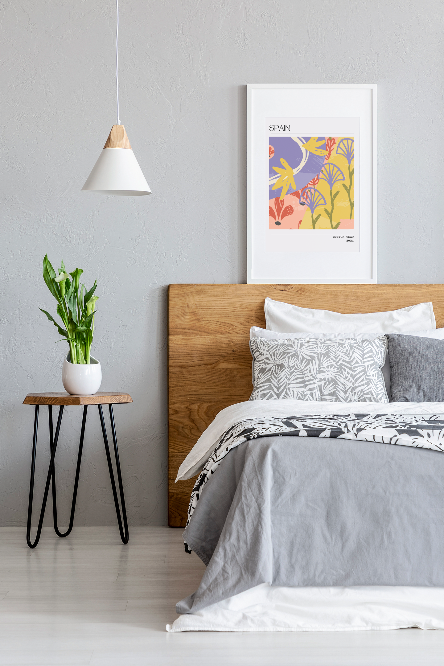A Spainish Dreamscape - Personalised Abstract Travel Art Print