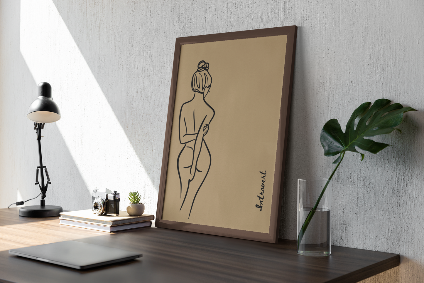For the soul that speaks in stillness | Aesthetic Minimalist Line Art Print