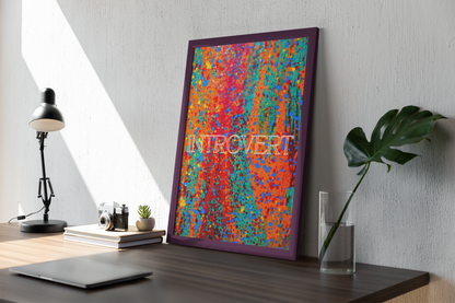 Colourful Abstract Introvert Art Print