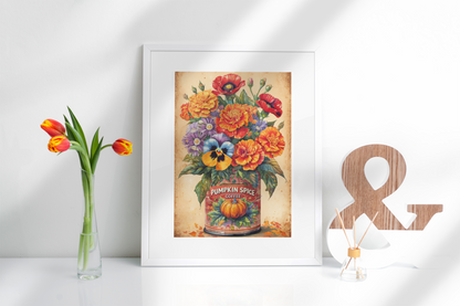 Mum, Dad & Nan Colourful Flower painting