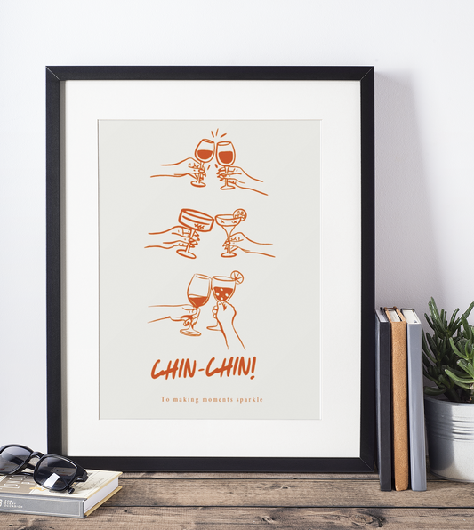 Chin Chin | Fun Cocktail Print