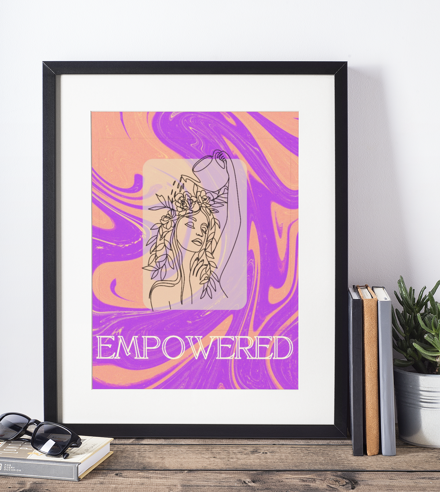 Empowered - Feminine Line Art Print