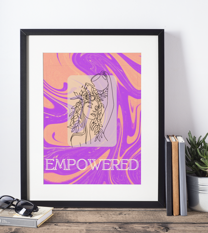 Empowered - Feminine Line Art Print