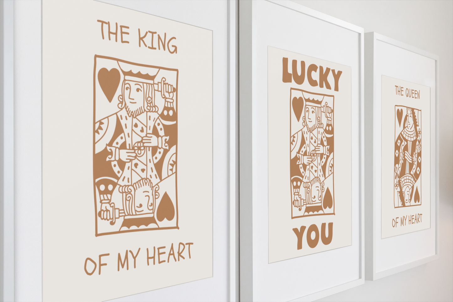King & Queen Card Print