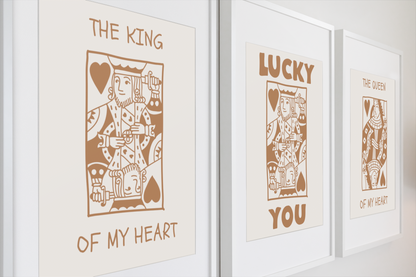 King & Queen Card Print