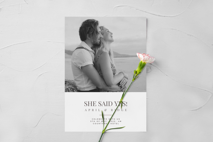 Custom Wedding Invite | DIY Printable Wedding Invite | Modern Template Wedding | Save the Date | Wedding Announcement | Fun Engagement Card